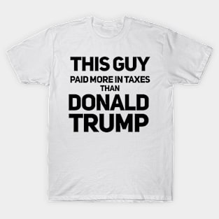 This Guy Paid More in Taxes than Donald Trump T-Shirt